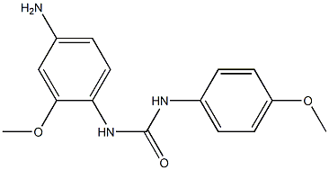 N-(4-amino-2-methoxyphenyl)-N'-(4-methoxyphenyl)urea Struktur