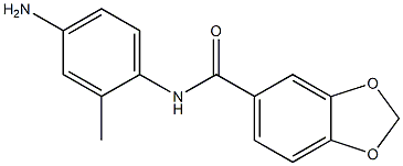 N-(4-amino-2-methylphenyl)-1,3-benzodioxole-5-carboxamide Struktur