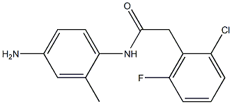 N-(4-amino-2-methylphenyl)-2-(2-chloro-6-fluorophenyl)acetamide Struktur