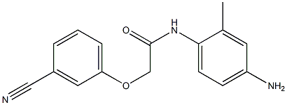 N-(4-amino-2-methylphenyl)-2-(3-cyanophenoxy)acetamide Struktur