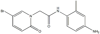 N-(4-amino-2-methylphenyl)-2-(5-bromo-2-oxo-1,2-dihydropyridin-1-yl)acetamide Struktur