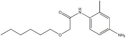 N-(4-amino-2-methylphenyl)-2-(hexyloxy)acetamide Struktur