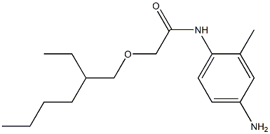 N-(4-amino-2-methylphenyl)-2-[(2-ethylhexyl)oxy]acetamide Struktur