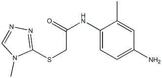 N-(4-amino-2-methylphenyl)-2-[(4-methyl-4H-1,2,4-triazol-3-yl)sulfanyl]acetamide Struktur