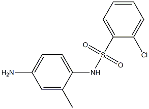 N-(4-amino-2-methylphenyl)-2-chlorobenzene-1-sulfonamide Struktur