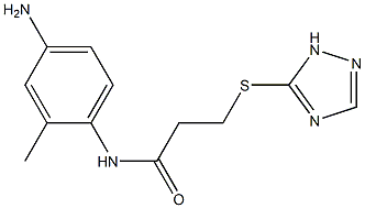 N-(4-amino-2-methylphenyl)-3-(1H-1,2,4-triazol-5-ylsulfanyl)propanamide Struktur