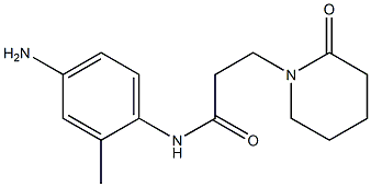 N-(4-amino-2-methylphenyl)-3-(2-oxopiperidin-1-yl)propanamide Struktur