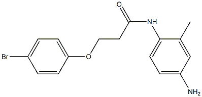 N-(4-amino-2-methylphenyl)-3-(4-bromophenoxy)propanamide Struktur