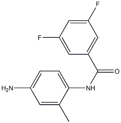 N-(4-amino-2-methylphenyl)-3,5-difluorobenzamide Struktur