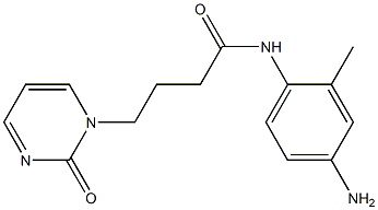 N-(4-amino-2-methylphenyl)-4-(2-oxopyrimidin-1(2H)-yl)butanamide Struktur