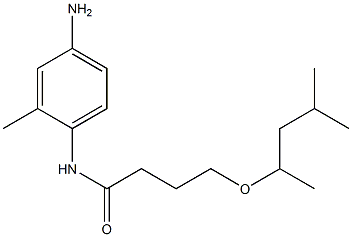 N-(4-amino-2-methylphenyl)-4-[(4-methylpentan-2-yl)oxy]butanamide Struktur