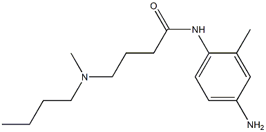 N-(4-amino-2-methylphenyl)-4-[butyl(methyl)amino]butanamide Struktur