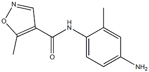 N-(4-amino-2-methylphenyl)-5-methylisoxazole-4-carboxamide Struktur