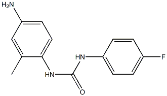 N-(4-amino-2-methylphenyl)-N'-(4-fluorophenyl)urea Struktur