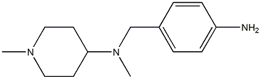 N-(4-aminobenzyl)-N,1-dimethylpiperidin-4-amine Struktur