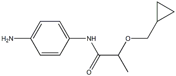 N-(4-aminophenyl)-2-(cyclopropylmethoxy)propanamide Struktur