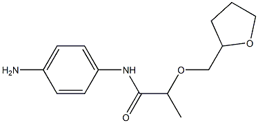 N-(4-aminophenyl)-2-(oxolan-2-ylmethoxy)propanamide Struktur