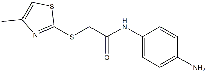 N-(4-aminophenyl)-2-[(4-methyl-1,3-thiazol-2-yl)sulfanyl]acetamide Struktur