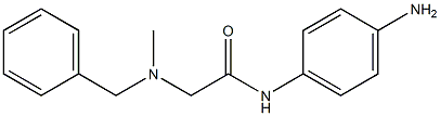 N-(4-aminophenyl)-2-[benzyl(methyl)amino]acetamide Struktur