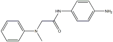 N-(4-aminophenyl)-2-[methyl(phenyl)amino]acetamide Struktur