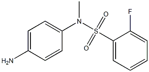 N-(4-aminophenyl)-2-fluoro-N-methylbenzene-1-sulfonamide Struktur