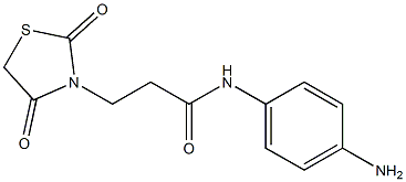 N-(4-aminophenyl)-3-(2,4-dioxo-1,3-thiazolidin-3-yl)propanamide Struktur