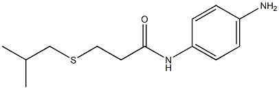 N-(4-aminophenyl)-3-[(2-methylpropyl)sulfanyl]propanamide Struktur