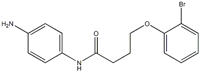 N-(4-aminophenyl)-4-(2-bromophenoxy)butanamide Struktur