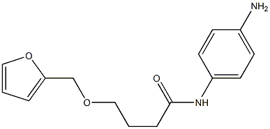 N-(4-aminophenyl)-4-(2-furylmethoxy)butanamide Struktur