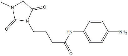 N-(4-aminophenyl)-4-(3-methyl-2,5-dioxoimidazolidin-1-yl)butanamide Struktur