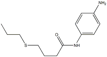 N-(4-aminophenyl)-4-(propylsulfanyl)butanamide Struktur