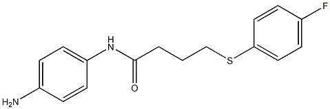 N-(4-aminophenyl)-4-[(4-fluorophenyl)sulfanyl]butanamide Struktur