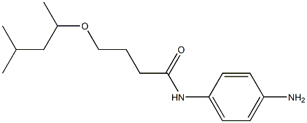 N-(4-aminophenyl)-4-[(4-methylpentan-2-yl)oxy]butanamide Struktur