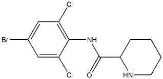 N-(4-bromo-2,6-dichlorophenyl)piperidine-2-carboxamide Struktur