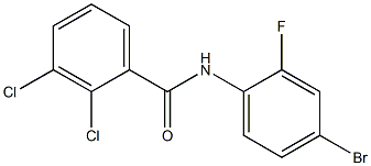 N-(4-bromo-2-fluorophenyl)-2,3-dichlorobenzamide Struktur