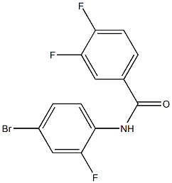 N-(4-bromo-2-fluorophenyl)-3,4-difluorobenzamide Struktur