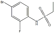 N-(4-bromo-2-fluorophenyl)ethanesulfonamide Struktur