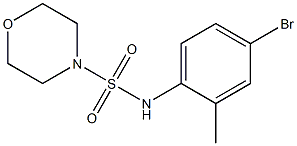 N-(4-bromo-2-methylphenyl)morpholine-4-sulfonamide Struktur