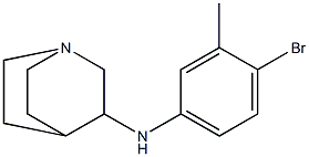 N-(4-bromo-3-methylphenyl)-1-azabicyclo[2.2.2]octan-3-amine Struktur