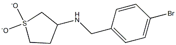 N-(4-bromobenzyl)-N-(1,1-dioxidotetrahydrothien-3-yl)amine Struktur