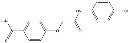 N-(4-bromophenyl)-2-(4-carbamothioylphenoxy)acetamide Struktur