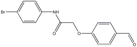 N-(4-bromophenyl)-2-(4-formylphenoxy)acetamide Struktur