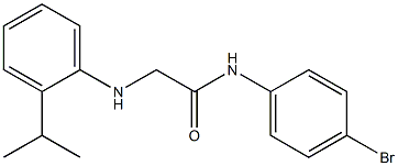 N-(4-bromophenyl)-2-{[2-(propan-2-yl)phenyl]amino}acetamide Struktur