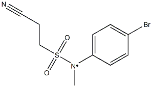 N-(4-bromophenyl)-2-cyano-N-methylethane-1-sulfonamido Struktur