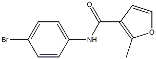 N-(4-bromophenyl)-2-methyl-3-furamide Struktur