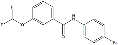 N-(4-bromophenyl)-3-(difluoromethoxy)benzamide Struktur