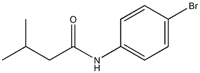 N-(4-bromophenyl)-3-methylbutanamide Struktur