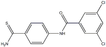 N-(4-carbamothioylphenyl)-3,5-dichlorobenzamide Struktur