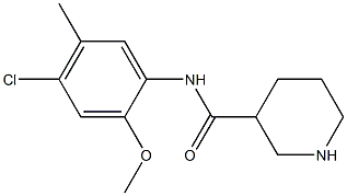 N-(4-chloro-2-methoxy-5-methylphenyl)piperidine-3-carboxamide Struktur