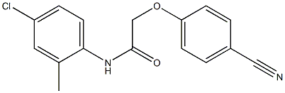 N-(4-chloro-2-methylphenyl)-2-(4-cyanophenoxy)acetamide Struktur